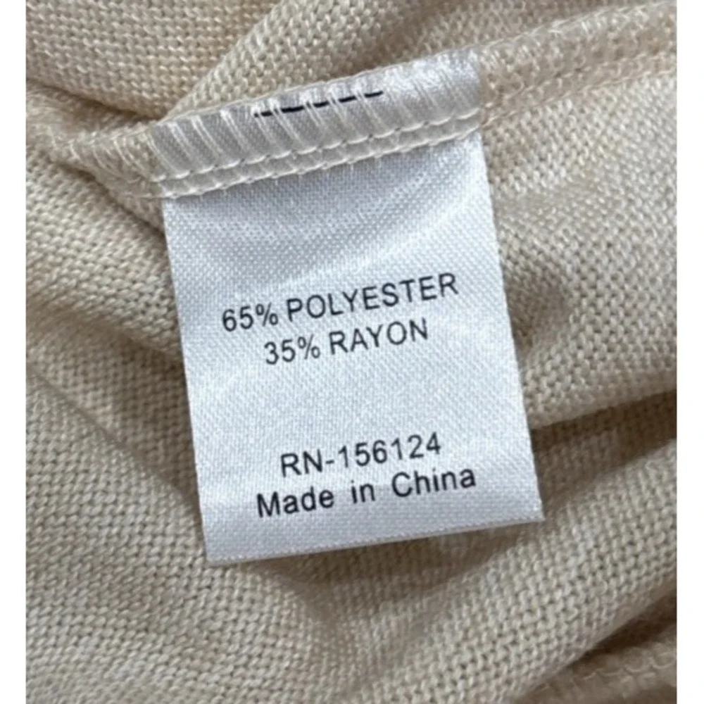 NEW Shana Right to‎ Education Color Block Tunic Sweater Sz M Burgandy Green Soft - Picture 8 of 8